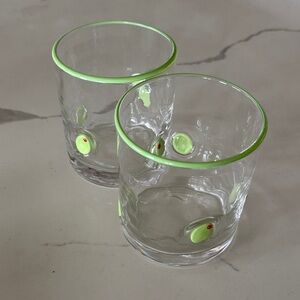 Olive Icon Glass Tumblers